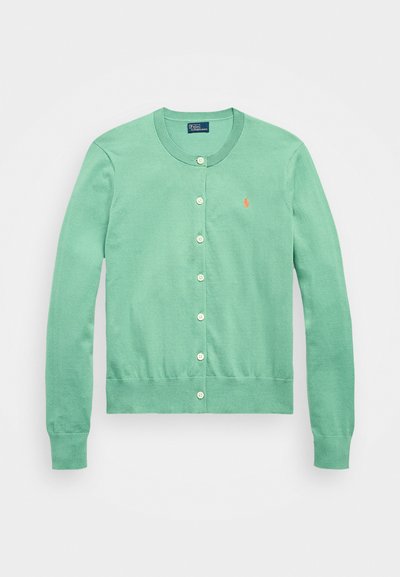 Polo Ralph Lauren PIMA COTTON LONG SLEEVE CARDIGAN - Gilet - haven green