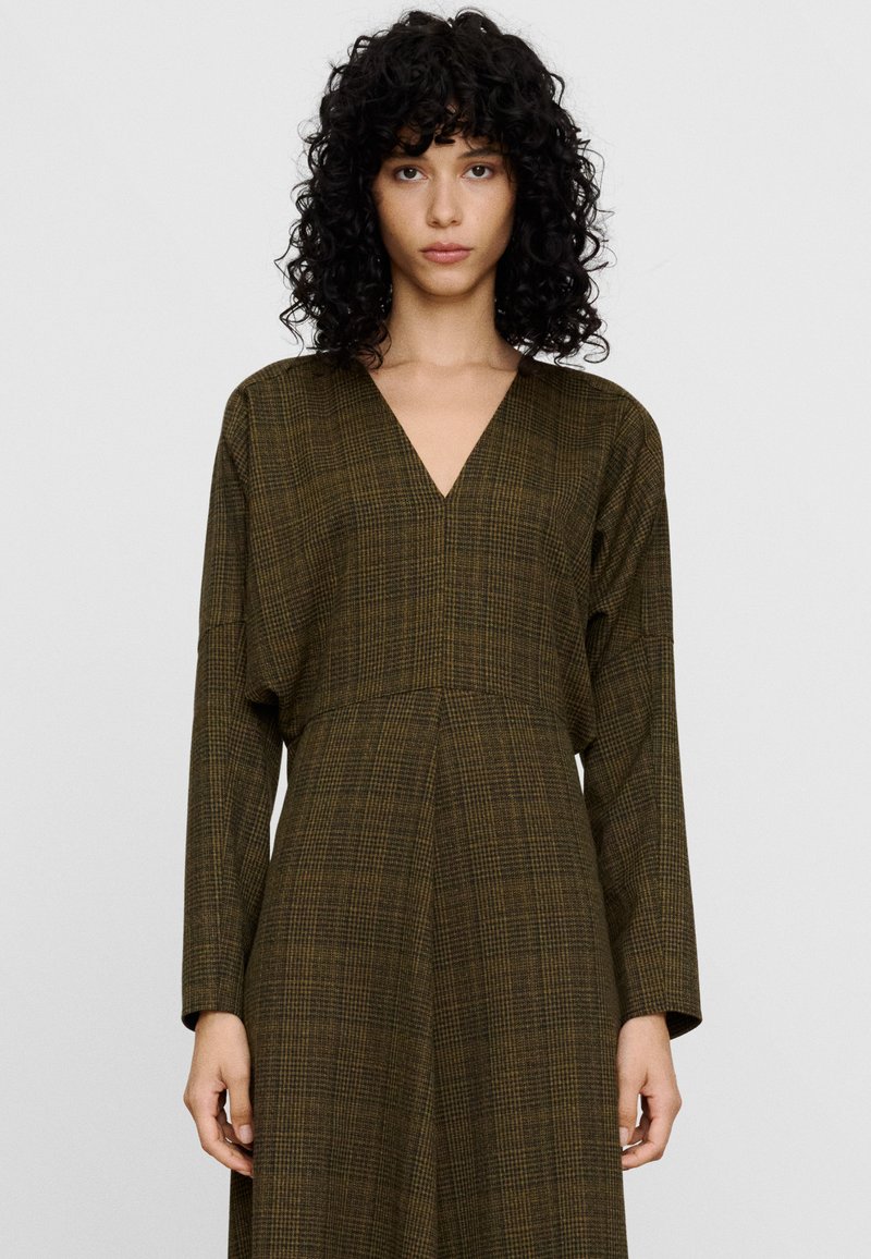 ADOLFO DOMINGUEZ Day dress - green check/green