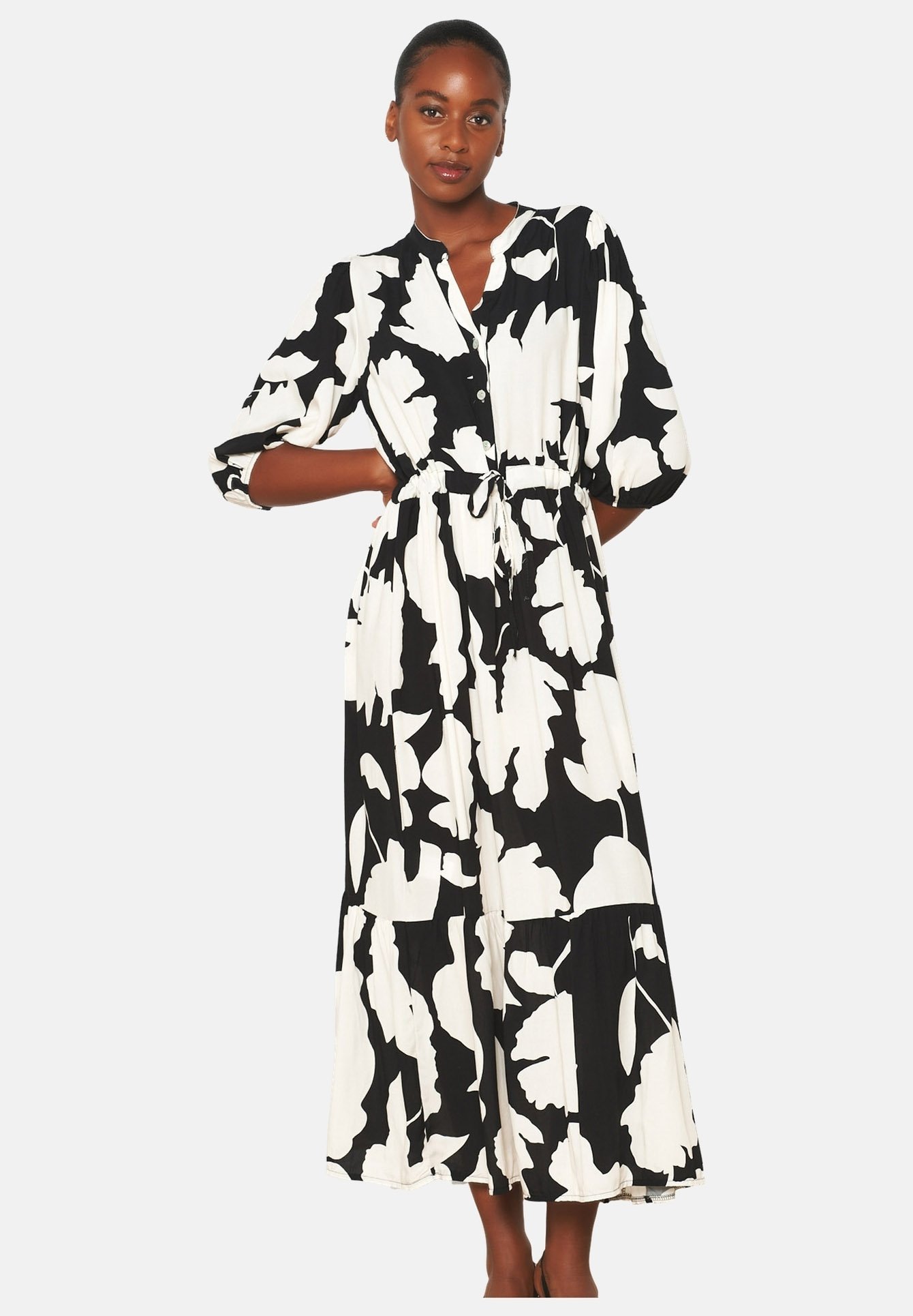 LolaLiza Maxi-jurk black/zwart