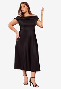 Friends Like These REGULAR FIT BARDOT MIDI  - Denné šaty - black