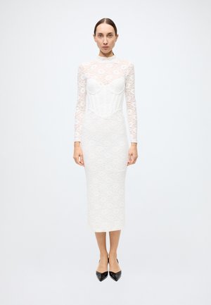 CARMEN LACE CORSET MIDI DRESS - Koktejlové šaty / šaty na párty - orchid wht