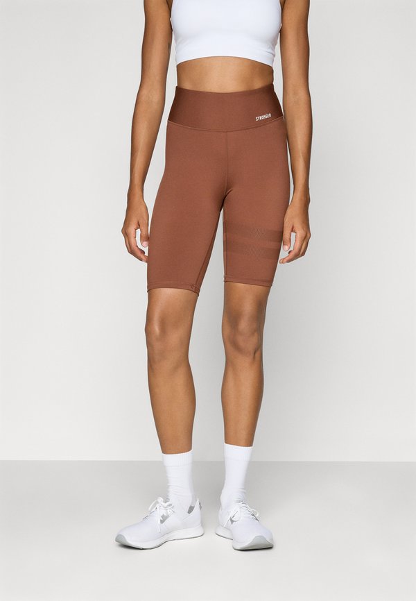 SIGNATURE BIKE SHORTS - Leggings - cappuccino