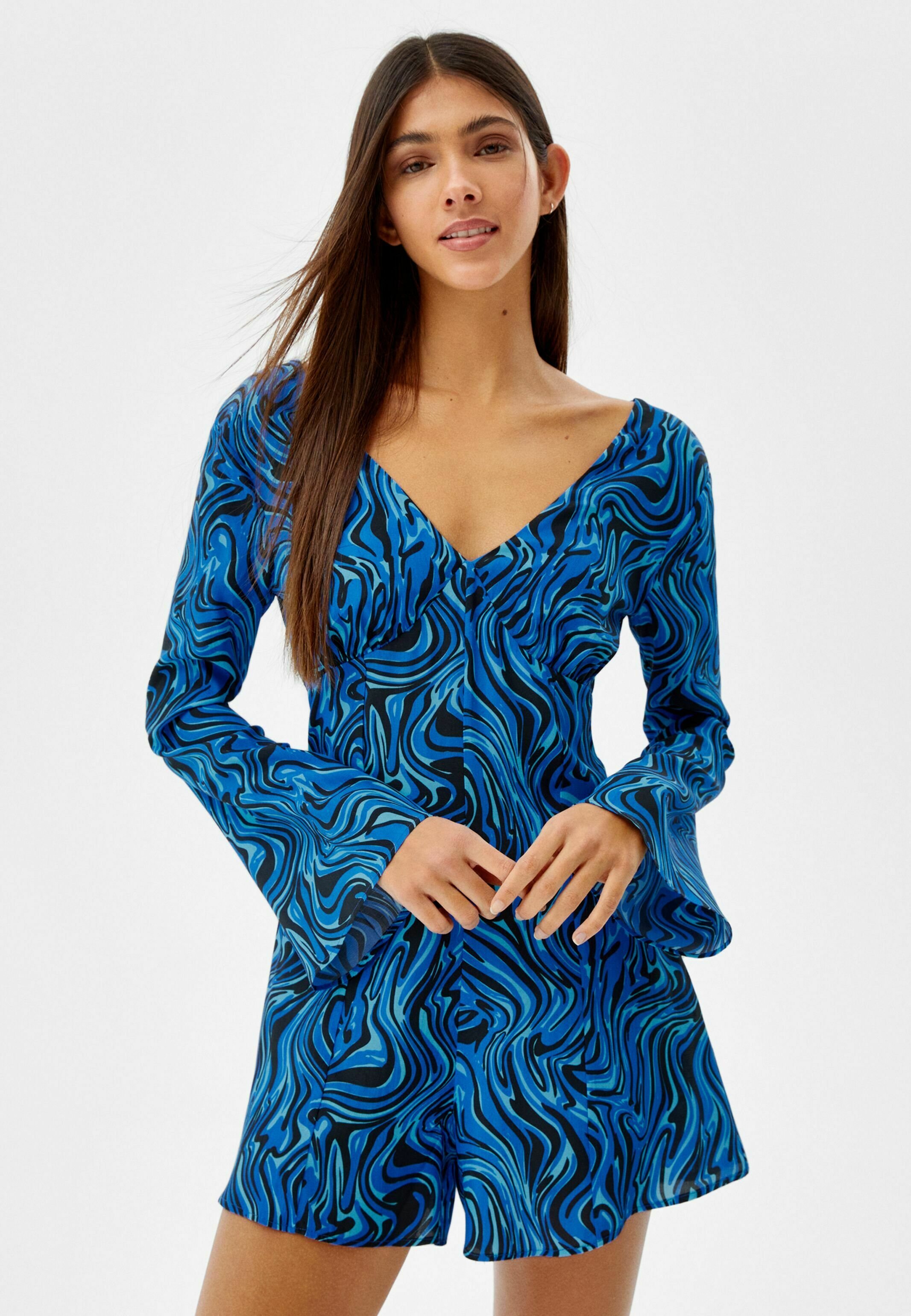 Bershka Tuta jumpsuit - blue/blu - Zalando.it