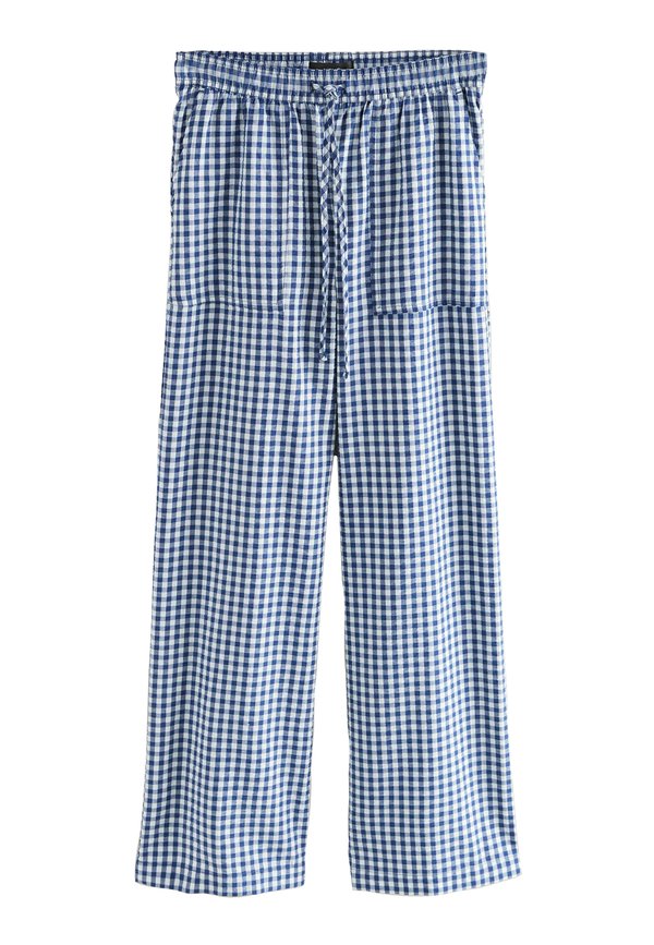 TALL FIT - PULL ON GINGHAM  - Stoffhose