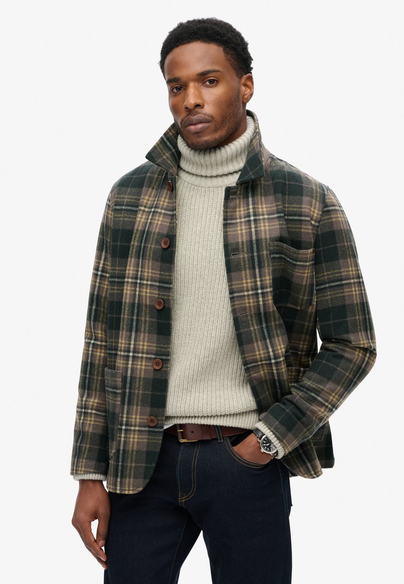 Superdry & Co MERCHANT ciemnobrązowy