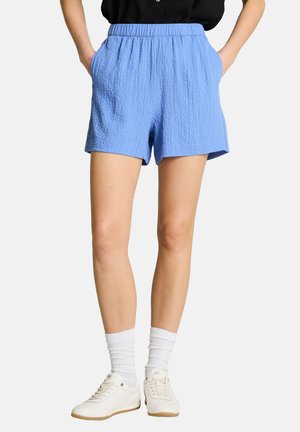 TOM TAILOR DENIM, SEERSUCKER SHORTS - Shorts - bonnet blue