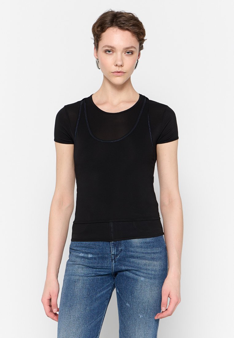 Diesel T-shirt basic zwart