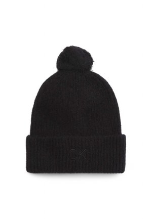 EMBROIDERY AIRY POMPOM  - Berretto - black