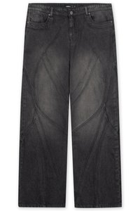 FLARED - Löst sittande jeans - black