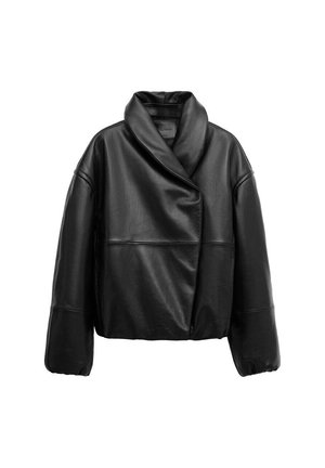 Mango, ADULT - Lederjacke - zwart