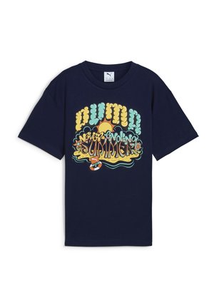 GRAPHICS - T-shirt imprimé - new navy