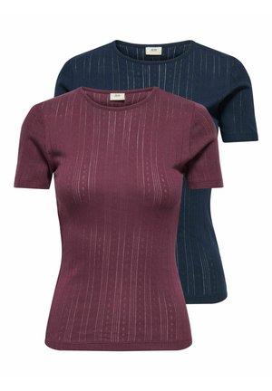 TOP SALSA 2ER-PACK  - T-Shirt basic - total eclipse