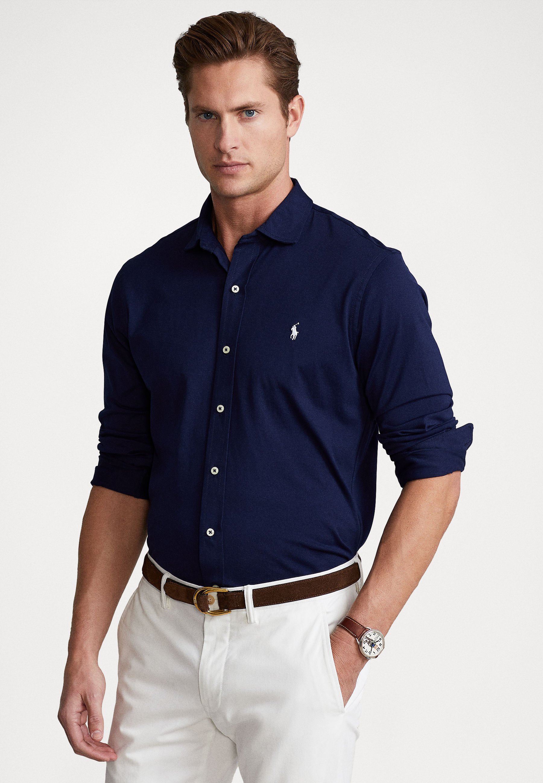Polo Ralph Lauren LONG SLEEVE SPORT SHIRT - Overhemd - cruise  navy/donkerblauw - Zalando.nl polo ralph lauren long sleeve sport