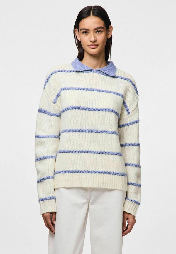 PCTRACY - Strickpullover - cloud dancer