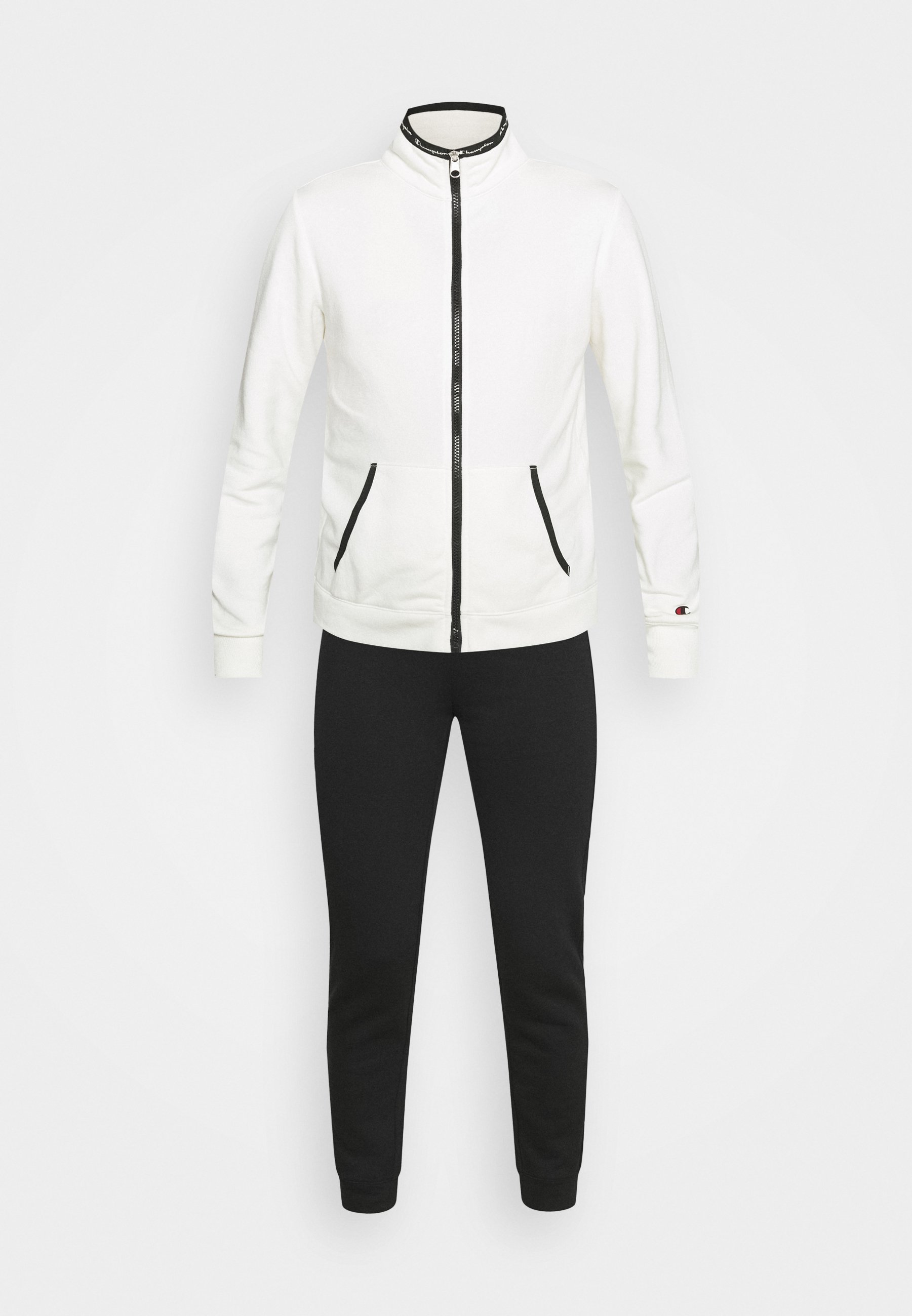 Champion Chándal - off white/black/negro - Zalando.es