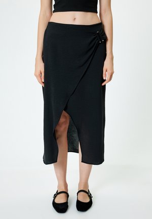 MIDI DETAIL - Wikkelrok - black