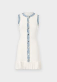 ROBE MINI DAY BOUTONNEE VOLANT BAS - Kjole - ecru