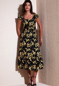 LELA REGULAR FIT - Dnevna haljina - black yellow