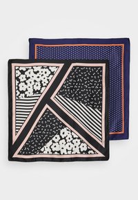 Anna Field 2 PACK - Halsdoek - dark blue/white
