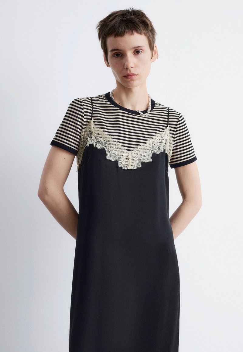 & other stories black slip dress Convertible Slip Dress in Black (available in XL) – Hill x Sarah main image 1