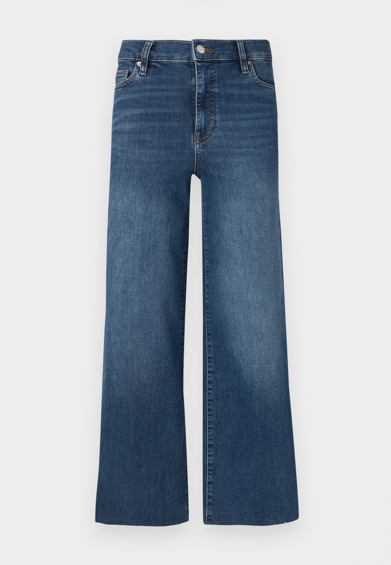 FRAME LE PALAZZO CROP - Wide leg - elixir raw after/ganga azul - Zalando.pt