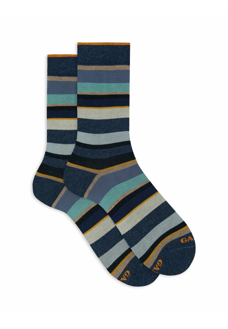 Gallo WITH STRIPES - Calze - jeans panna