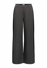 OBJLISA WIDE NOOS - Pantalon classique - medium grey melange