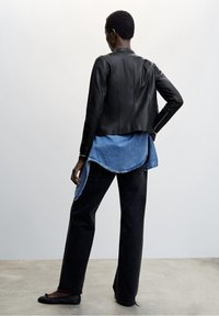 Mango Giacca di pelle - black