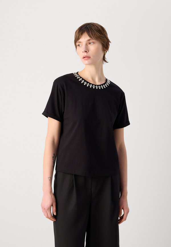 DOUTI - Print T-shirt - noir3