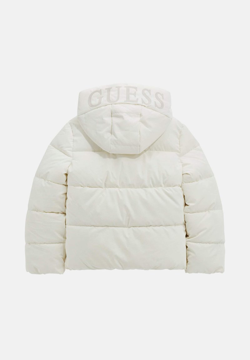 Guess HOODED LS PADDED PUFFER W ZIP Veste d'hiver weiß/blanc