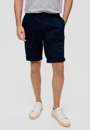 s.Oliver BERMUDA PHOENIX REGULAR FIT  TAILLE MI-HAUTE STRAIGHT LEG - Short - navy