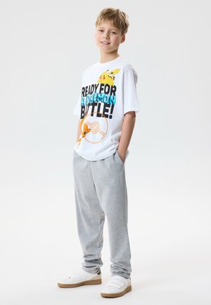 TWO SOON GLATTE - Pantalones deportivos - grey melange