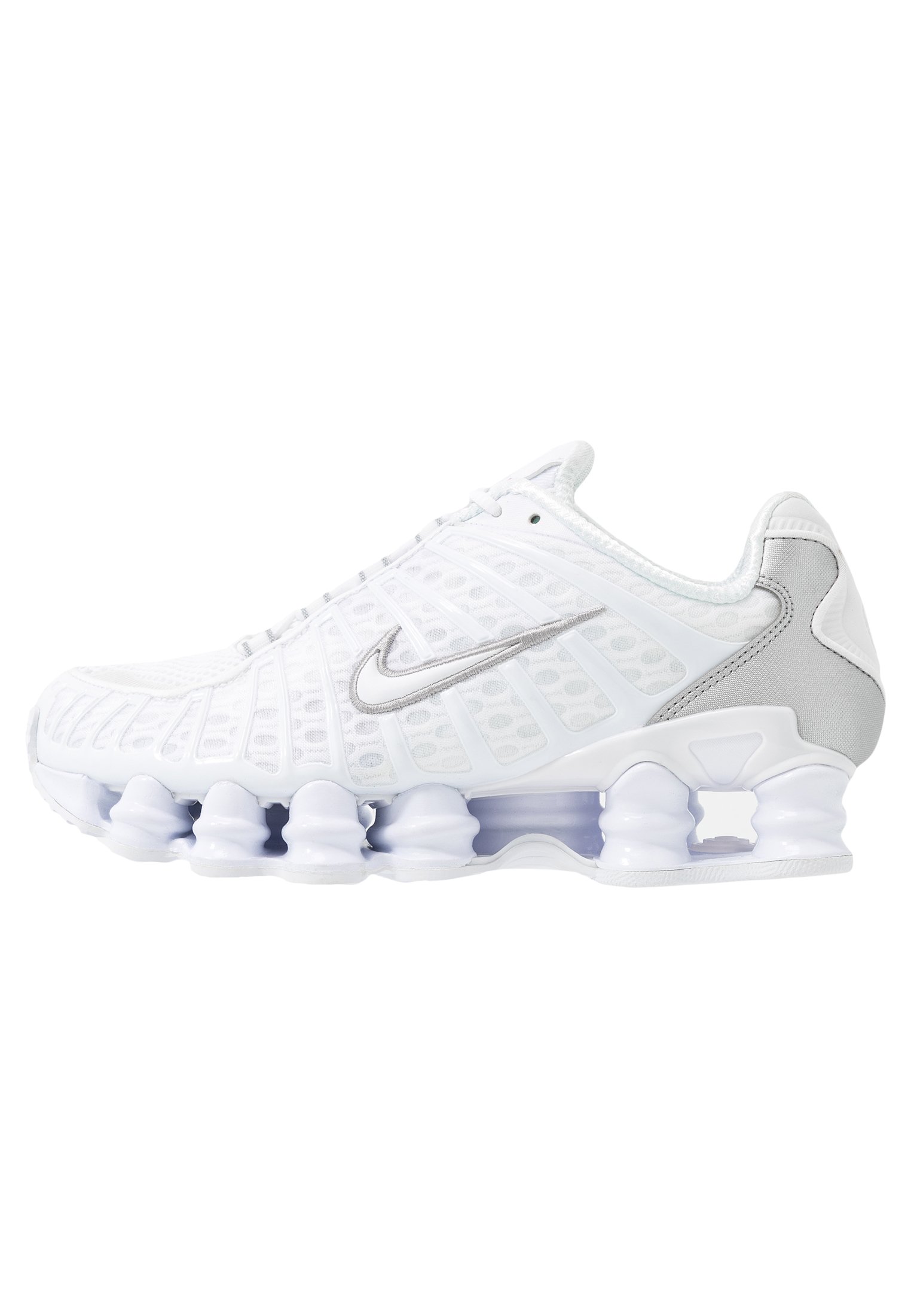 SHOX TL - Sneakers basse - white/metallic silver/max orange