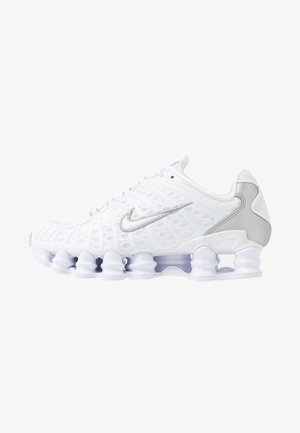 W NIKE SHOX TL - Matalavartiset tennarit - white/metallic silver/max orange