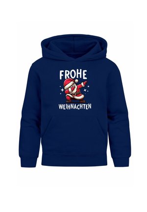 WEIHNACHTSMOTIVE LUSTIGE GESCHENKE OUTFIT - Hoodie - dabbing santa navy