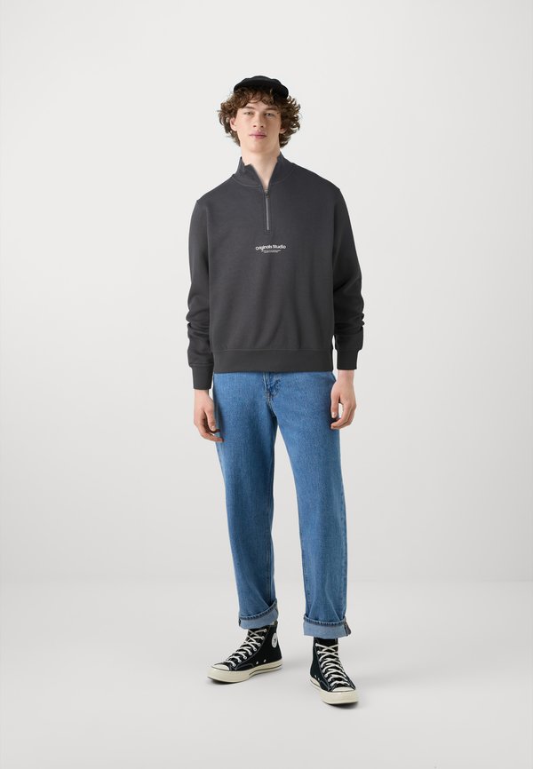 JORVESTERBRO QUARTER ZIP - Sweatshirt - iron gate2