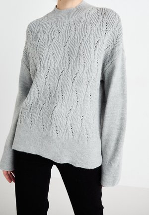 Pullover - mottled grey