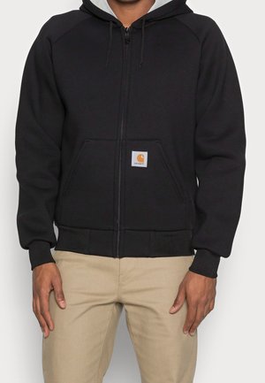 Sweater met rits - black