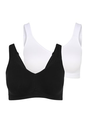 2 PACK - Top - black/white