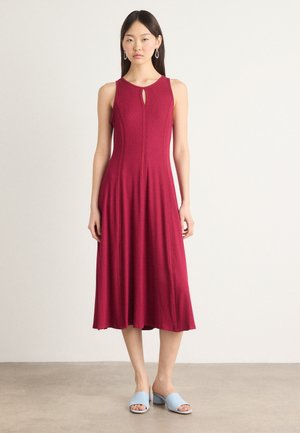 DRESS - Vestito di maglina - beet