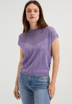 Print T-shirt - violet