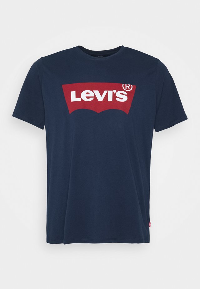 BIG GRAPHIC TEE - Print T-shirt - dress blues