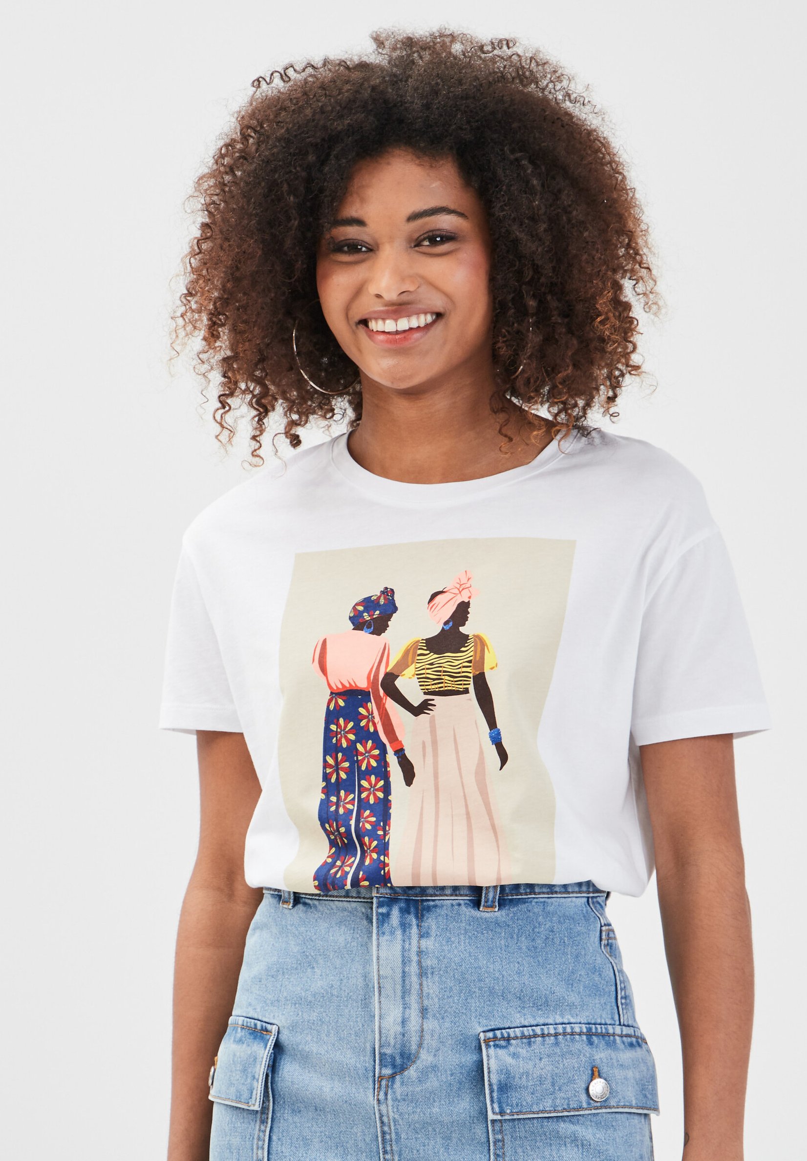 T-shirt Fleuri CACHE CACHE Taille 38 - Occasion En Très Bon état, Multicolore