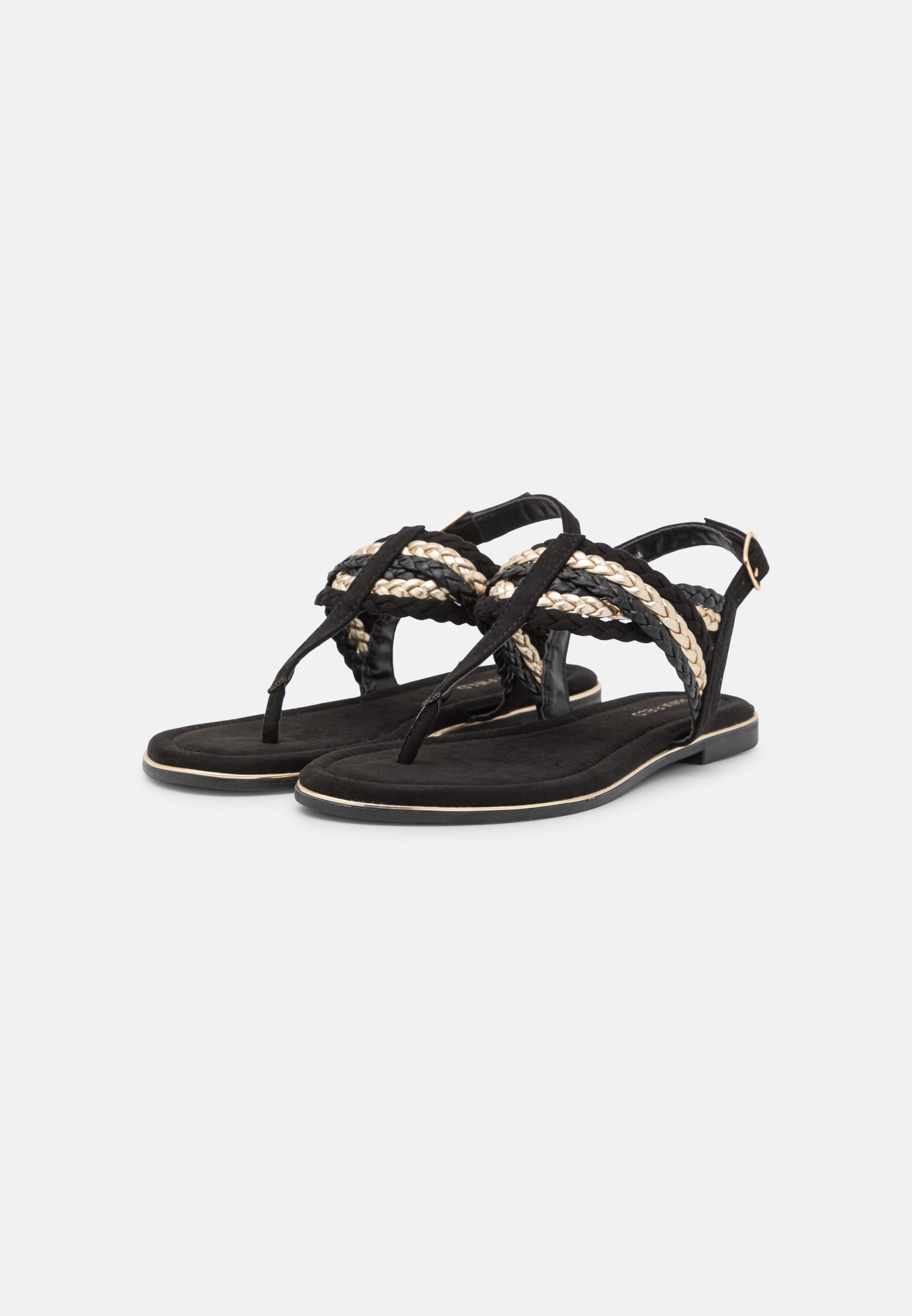Anna Field Sandalias de dedo blackgoldnegro Zalando.es Anna Field Sandalias de dedo blackgoldnegro Zalando.es