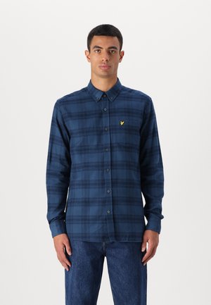 TONAL CHECK - Camicia - dark navy/dark denim