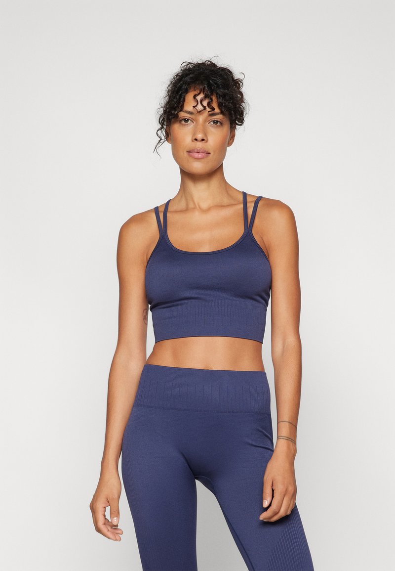 ONLY Play ONPFRION-2-FREE SEAM BRA - Sujetadores deportivos con sujeción media - maritime blue