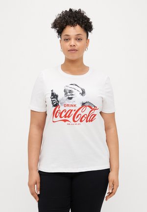CARCOCA COLA XMAS LIFE  - T-shirt med print - white