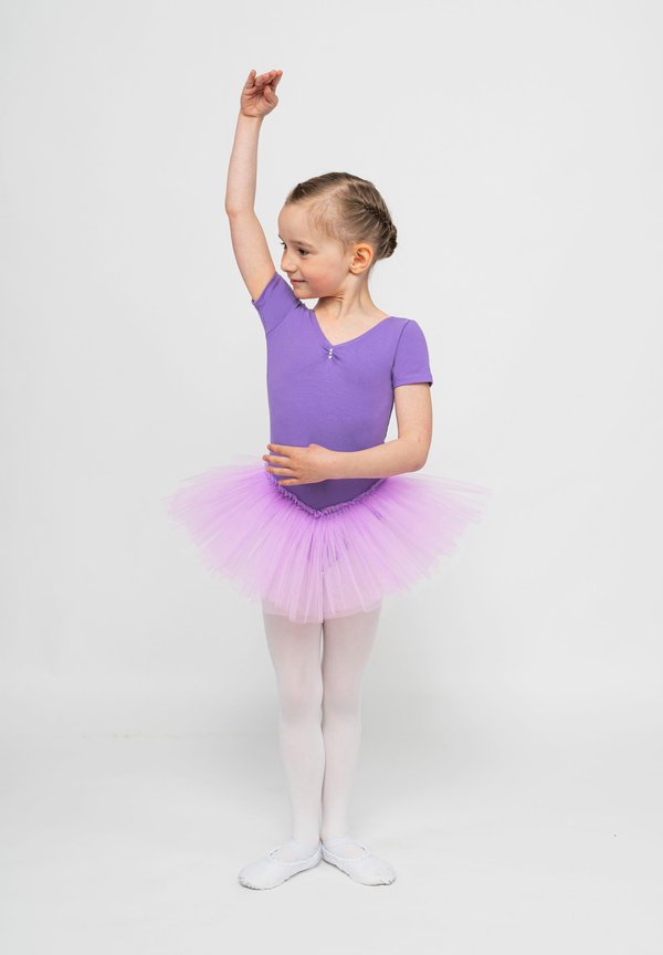 BALLETT TUTU NELE KURZARM - Tanztrikot - lavendel