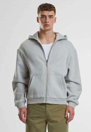 Urban Classics Zip-up sweatshirt - lightasphalt