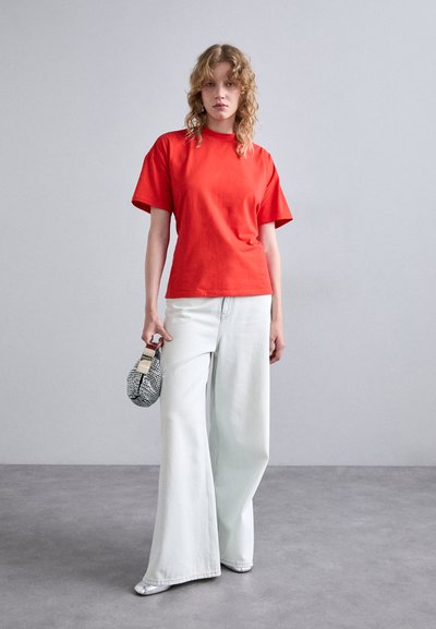 Proenza Schouler White Label MIRA - Jednoduché tričko - poppy